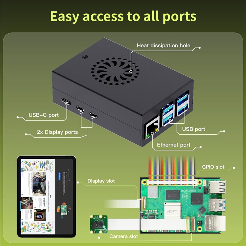 T23C For Irasptek Starter Kit  - огляд і ціна Raspberry Pi 5 8Gb Board