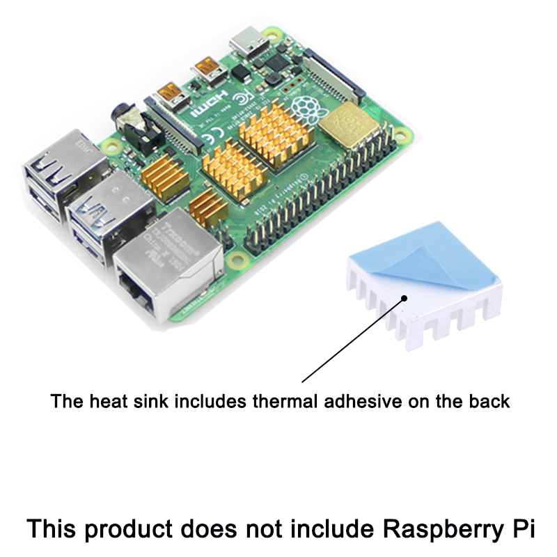 GPUHOLD Chipset Cooler 4pcs/5p - огляд і ціна Raspberry Pi Water Cooling Kit