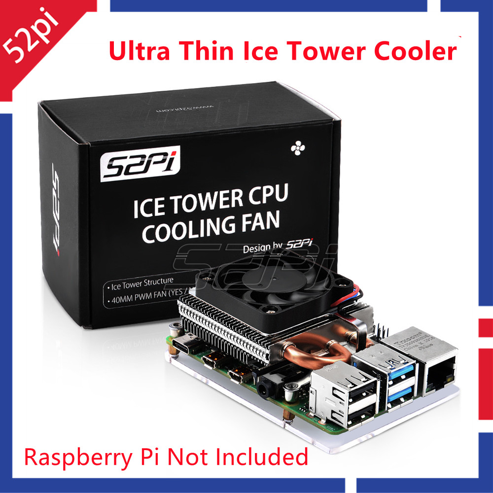52Pi New Ultra Thin Ice Tower  - огляд і ціна Raspberry Pi Water Cooling Kit