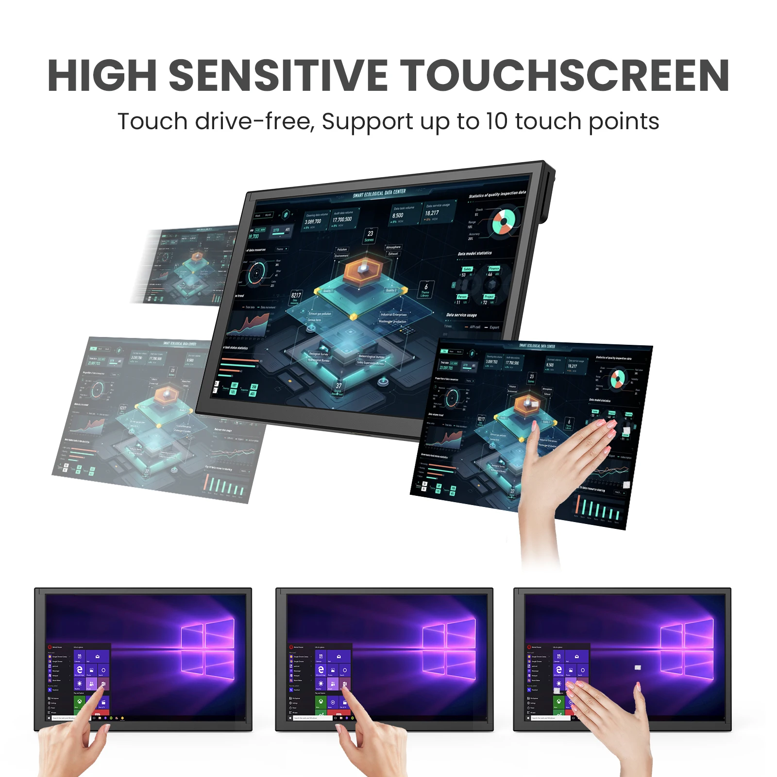 HDR 1280x800 IPS Capacitive To - огляд і ціна Raspberry Pi 10.1 Inch Capacitive Touch Screen Ips
